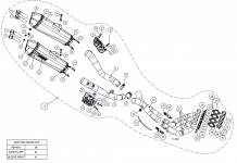 Akrapovic Racing Line Titanium Compleet Uitlaatsysteem zonder E-keur Kawasaki ZZR1400 / ZX14R 2012 2020