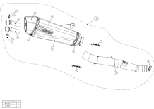Akrapovic Slip-on Line Titanium met E-keur Kawasaki GTR 1400 2008-2017