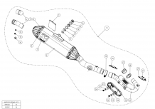 Akrapovic Evolution Line Titanium Compleet Uitlaatsysteem zonder E-keur Kawasaki KX 250 F 2017 2021