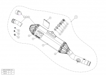 Akrapovic Slip-on Line Titanium Einddemper zonder E-keur Kawasaki KX250F 2017 2021