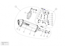 Akrapovic Slip-On Line Titanium Einddemper met E-keur Kawasaki Versys-X 300 2017 2020