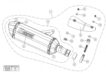 Akrapovic Slip-on Line Titanium Einddemper met E-keur Kawasaki Z 400 2019 2020