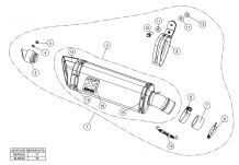 Akrapovic Slip-on Line Carbon Einddemper zonder E-keur Kawasaki Z 400 2019 2020