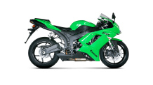Akrapovic Slip-on Line Titanium met E-keur Kawasaki ZX-6 R 2007-2008