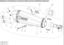 Akrapovic Slip-on Line RVS met E-keur Piaggio MP3 400 2008-2013