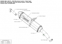 Akrapovic Slip-on Line Titanium met E-keur Suzuki GSX 1250 F/FA 2010-2016