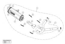 Akrapovic Racing Line Titanium Einddemper zonder E-keur Suzuki V-Strom 650 2017 2020