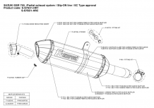 Akrapovic Slip-on Line Carbon met E-keur Suzuki GSX-S 750 2015-2016