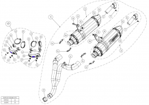 Akrapovic Slip-on Line Carbon Set met E-keur Triumph Speed Triple / R 1050 2012-2015