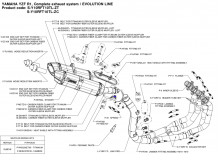 Akrapovic Evolution Line Carbon Compleet Systeem zonder E-keur Yamaha YZF-R1 2009-2014