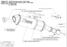 Akrapovic Slip-on Line Carbon Einddemper met E-keur Yamaha FZ-1 Fazer 2006-2015