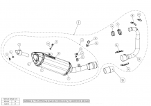 Akrapovic Racing Line Titanium Compleet Systeem Systeem met E-keur Yamaha MT-125 2014-2016