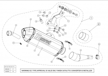 Akrapovic Slip-On Line RVS Einddemper met E-keur Yamaha X-CITY 125 2008 2016