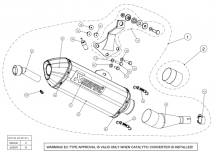 Akrapovic Slip-on Line RVS Einddemper met E-keur Yamaha X-Max 125 ABS 2011-2016