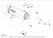 Akrapovic Slip-On Line RVS Einddemper met E-keur Yamaha X-MAX 125 2017 2020