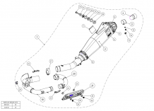 Akrapovic Racing Line Titanium Compleet Uitlaatsysteem Yamaha YZ 250 F / FX 2014 > 2019