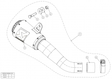 Akrapovic Slip-on Line RVS Einddemper zonder E-keur Yamaha YZF-R25 2014 2020