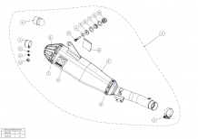 Akrapovic Slip-On Line Titanium zonder E-keur Yamaha YZ 250 F / FX 2014 2018