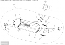 Akrapovic Slip-on Line RVS Einddemper met E-keur Yamaha X-City 250 2007-2016