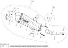 Akrapovic Slip-On Line RVS met E-keur MBK Evolis 400 2013 2016