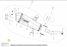 Akrapovic Slip-on Line RVS met E-keur Yamaha X-Max400 2013-2016