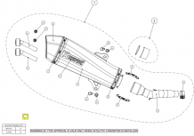 Akrapovic Slip-on Line RVS met E-keur Yamaha Majesty 400 2007-2015