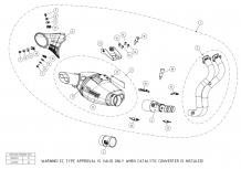 Akrapovic Racing Line Titanium Compleet Uitlaatsysteem met E-keur Yamaha MT-07/FZ-07 2014 2020