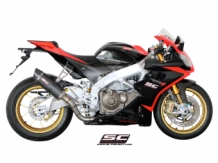 SC Project Oval Carbon Einddemper met E-keur Aprilia RSV4 2009 2014