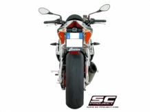 SC Project S1 Titanium Low Position Einddemper zonder E-keur Aprilia Tuono V4 1100 - Factory - RR 2017 2018