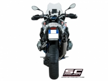 SC Project Adventure Titanium Slip-on Einddemper met E-Keur BMW R1200GS 2013 2016