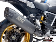 SC Project Adventure Titanium Matt Grey Slip-on Einddemper met Euro4 Keuring BMW R1250GS 2019