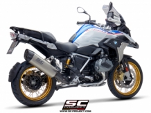 SC Project Adventure Titanium Slip-on Einddemper met EURO4 Keuring BMW R1250GS 2019 2020