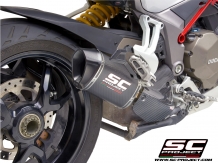 SC Project MTR Carbon Einddemper met Euro4 Keuring Ducati Multistrada 1200 / S 2015 2017