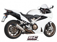 SC Project Conical Titanium Einddemper met E-keur Honda VFR800F 2014 > 2016