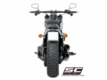 SC Project GP-EVO RVS Black Eindemper Set met Euro4 Keuring Harley Davidson Softail Fatbob 114 2018 2019