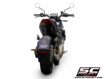 SC Project Titanium Decat Linkpipe zonder E-keur Indian Motorcycle FTR1200 2019 2020