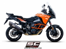 SC Project Adventure Titanium Matzwart Einddemper met E-keur KTM 1290 Super Adventure 2017 > 2020