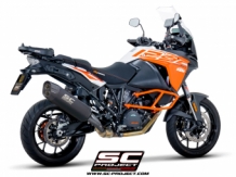 SC Project Adventure Titanium Matzwart Einddemper met E-keur KTM 1290 Super Adventure 2017 > 2020