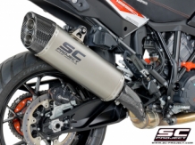 SC Project Adventure Titanium Slip-on Einddemper met E-keur KTM 1290 Super Adventure 2017 2020