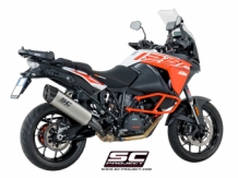 SC Project Adventure Titanium Slip-on Einddemper met E-keur KTM 1290 Super Adventure 2017 2020