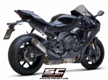SC Project S1 Titanium Einddemper met Euro5 Keuring incl. Carbon Heatshield Yamaha YZF-R1 2020 > 2021