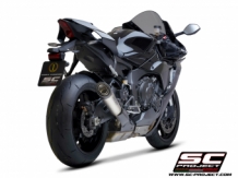 SC Project S1 Titanium Einddemper met Euro5 Keuring incl. Carbon Heatshield Yamaha YZF-R1 2020 > 2021