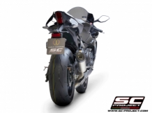 SC Project S1 Titanium Einddemper met Euro5 Keuring incl. Carbon Heatshield Yamaha YZF-R1 2020 > 2021