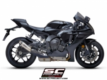 SC Project S1 Titanium Einddemper met Euro5 Keuring incl. Carbon Heatshield Yamaha YZF-R1 2020 > 2021