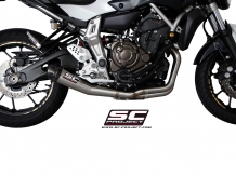 SC Project Conical RVS Compleet 2-1 Uitlaatsysteem met E-keur Yamaha MT07 2013 2016