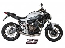SC Project Conical RVS Compleet 2-1 Uitlaatsysteem met E-keur Yamaha MT07 2013 2016
