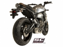 SC Project Compleet 2in1 RVS Uitlaatsysteem met Conic 70's Einddemper met Euro3 Keuring Yamaha XSR700 2016 > 2020