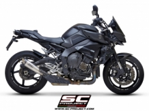 SC Project S1 Titanium Slip-on Einddemper met E-keur Yamaha MT-10 2016 > 2020