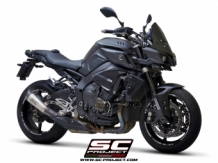SC Project S1 Titanium Slip-on Einddemper met E-keur Yamaha MT-10 2016 > 2020
