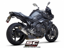 SC Project S1 Titanium Slip-on Einddemper met E-keur Yamaha MT-10 2016 > 2020